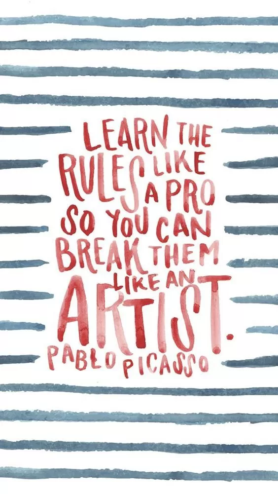 Pablo Picasso "Rules"