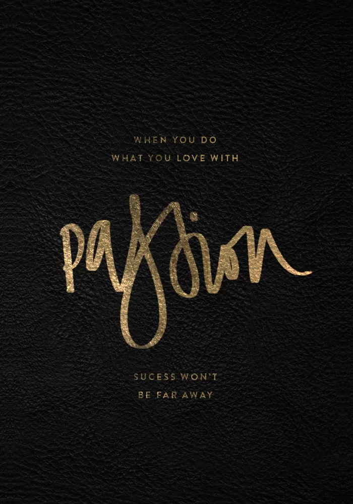 Quote about working with passion