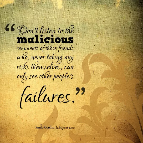 Paulo Coelho "Malicious Comments"