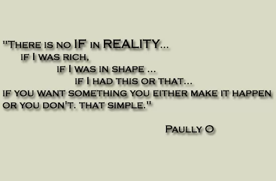 You either make it happen or you don't