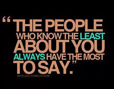 People who know the least about you