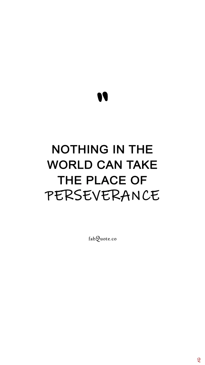 "Perseverance"