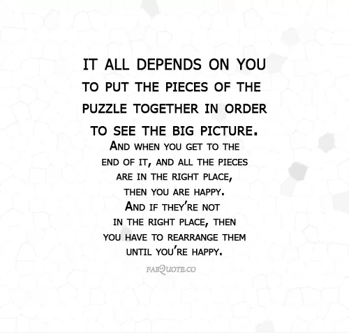 Pieces of the Puzzle