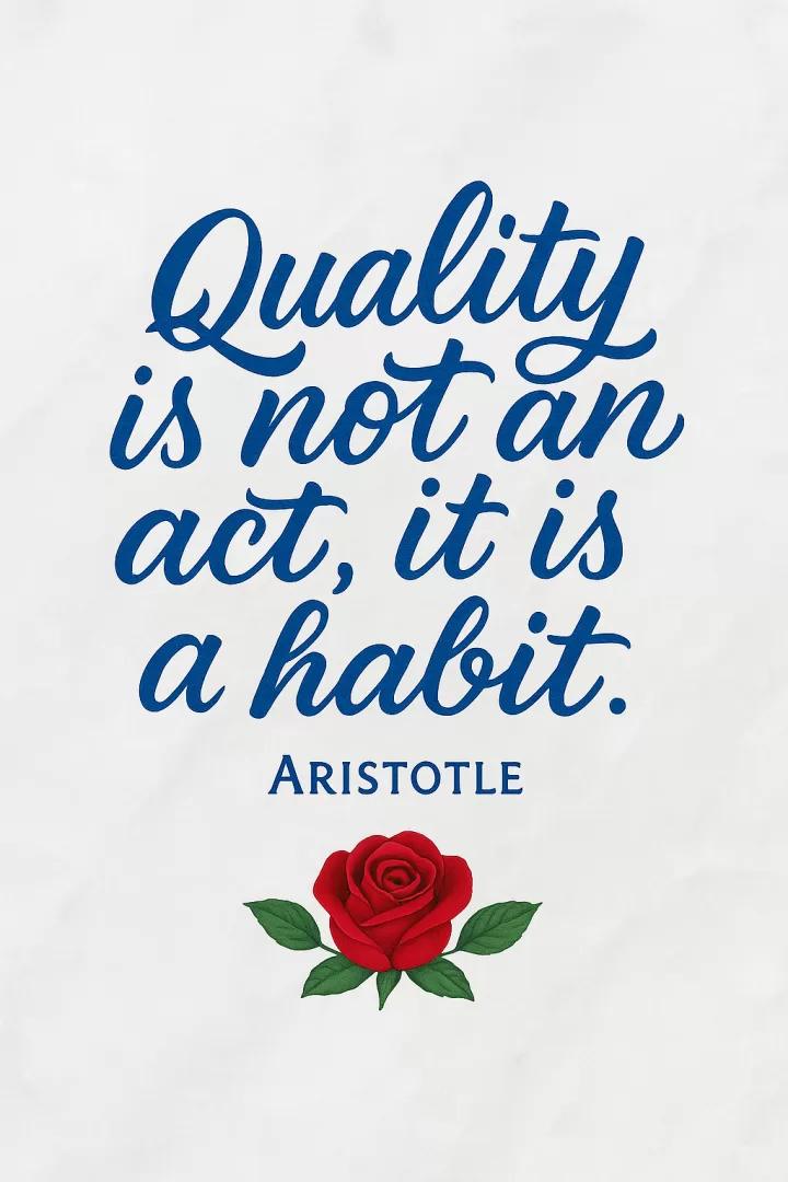 Quality Is Habit