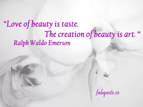 Ralph Waldo Emerson - Beauty