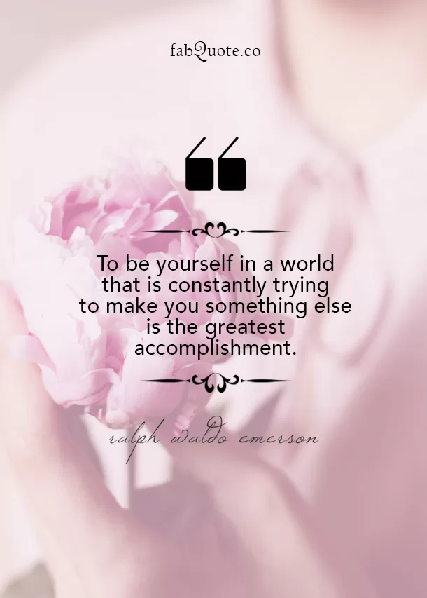 Quote about Being Yourself