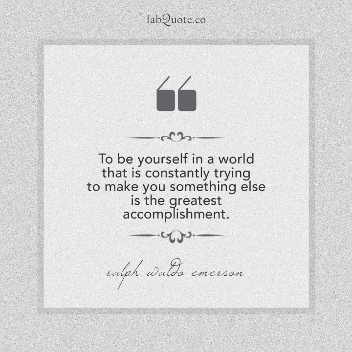 Quote about Being Yourself