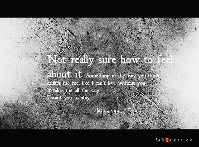 Rihanna "Stay" Lyrics