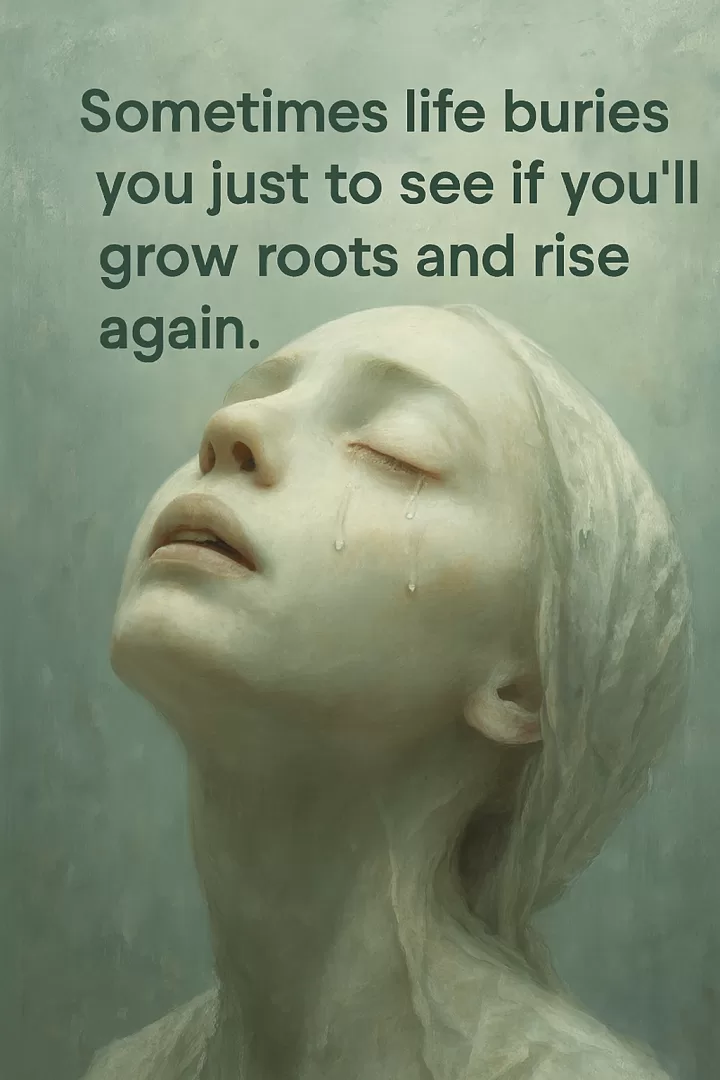 Sometimes life buries you