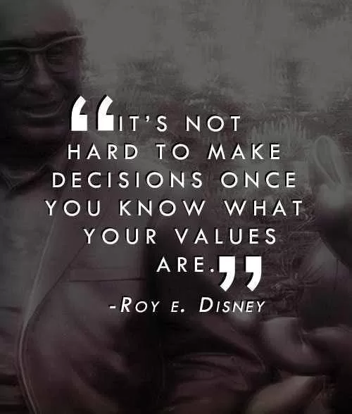 Roy E. Disney "Values"