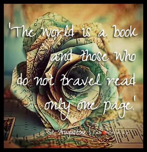 Saint Augustine "Travel"