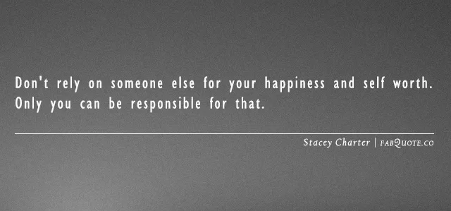 Stacey Charter - Your happiness and self worth