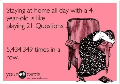 Staying at home with a 4-year old