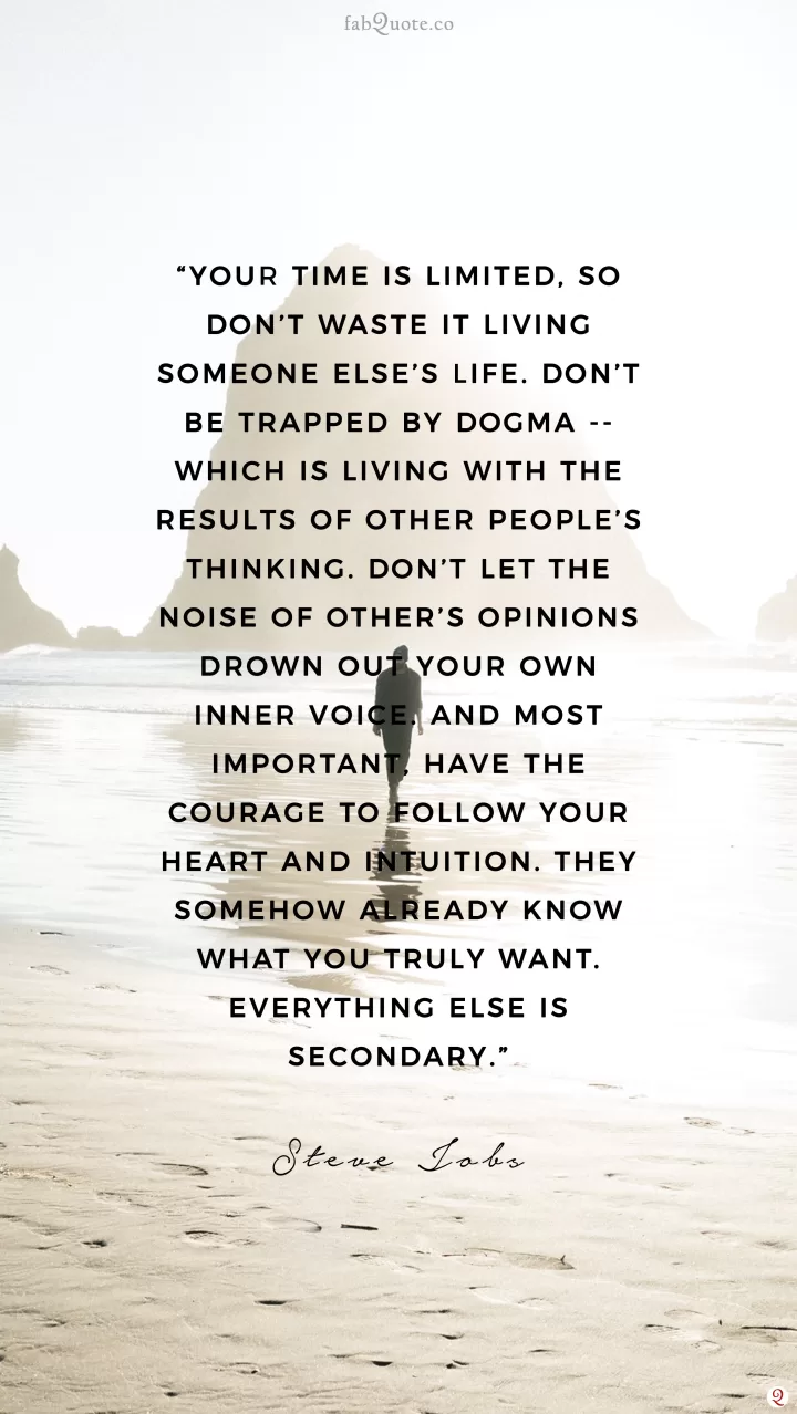 Steve Job Your time is limited