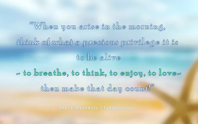 Steve Maraboli - Being alive