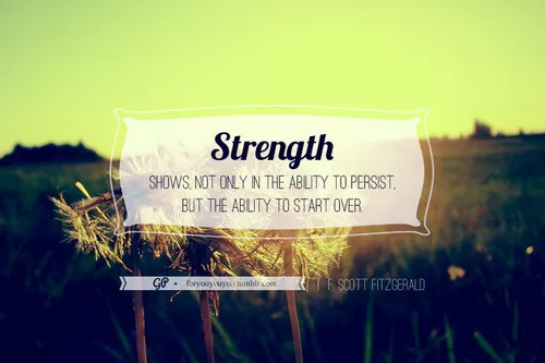 F. Scott Fitzgerald - "Strenght"