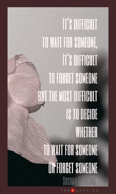 Sushan R Sharma - Waiting for somebody