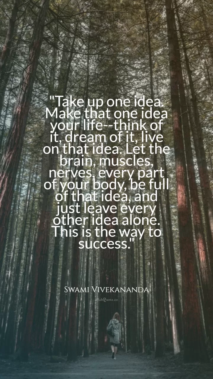 Swami Vivekananda "The way to success"