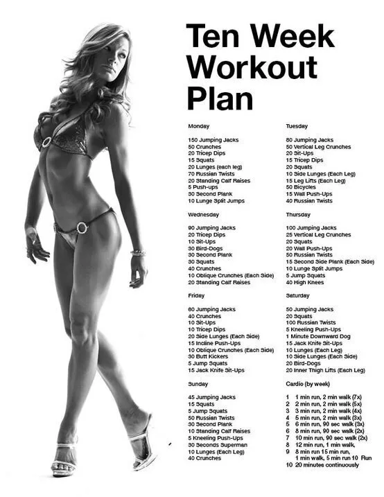 Ten Week Workout Plan