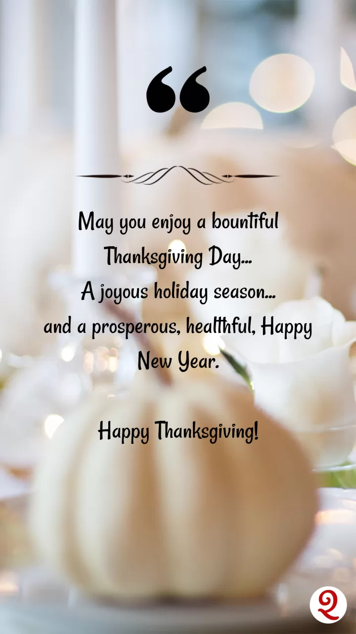 Thanksgiving wishes, messages & greetings this holiday season