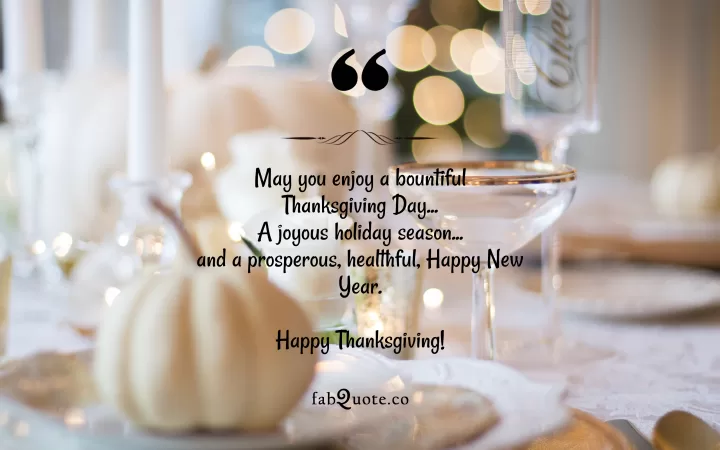 Thanksgiving wishes, messages & greetings this holiday season