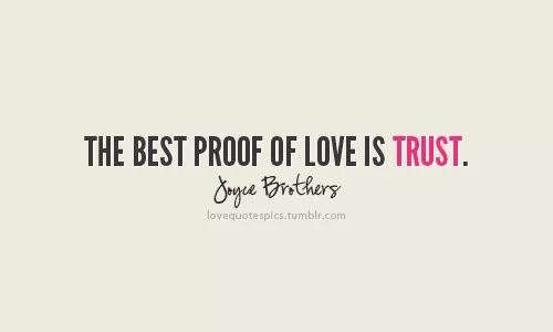Joyce Brothers - "The best love proof"