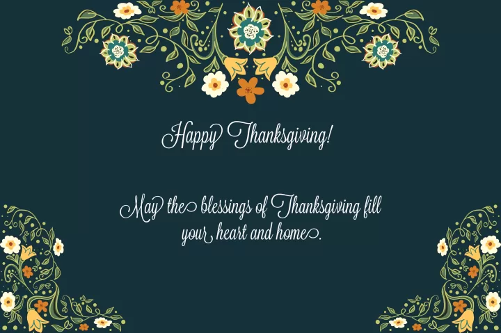 "The Blessings of Thanksgiving"