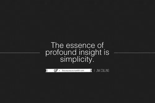 Jim Collins - "Simplicity"