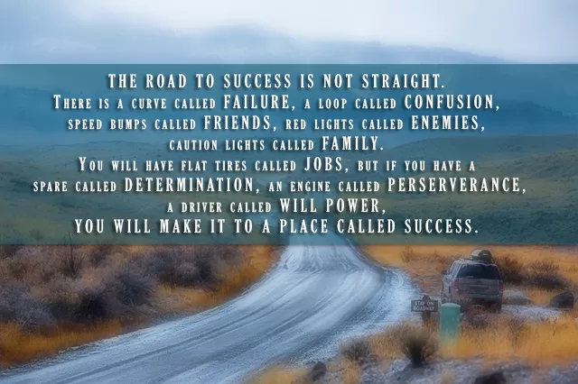 The Road to Success is not Straight