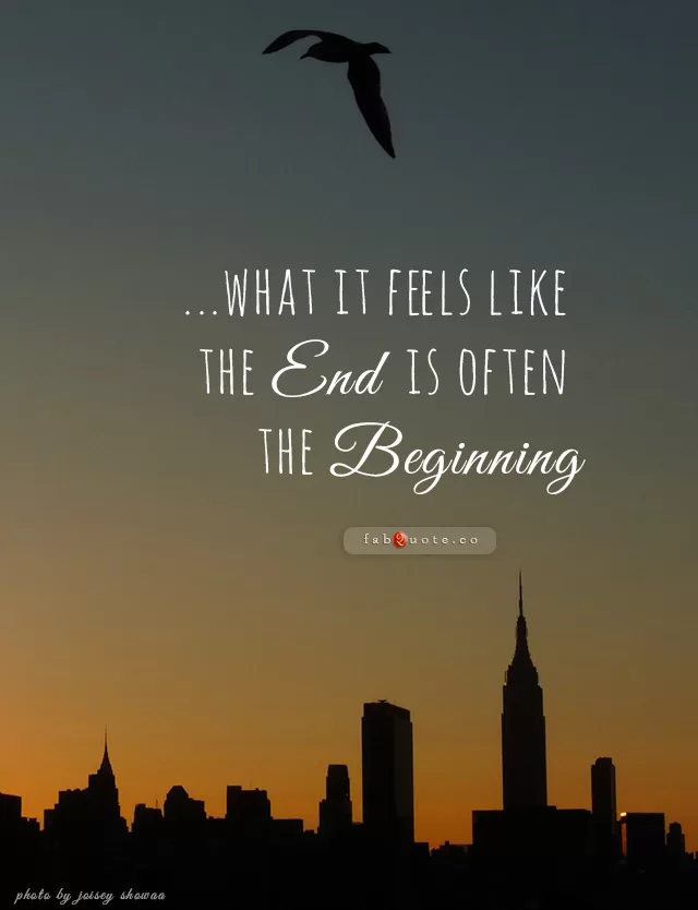 "The beginning"
