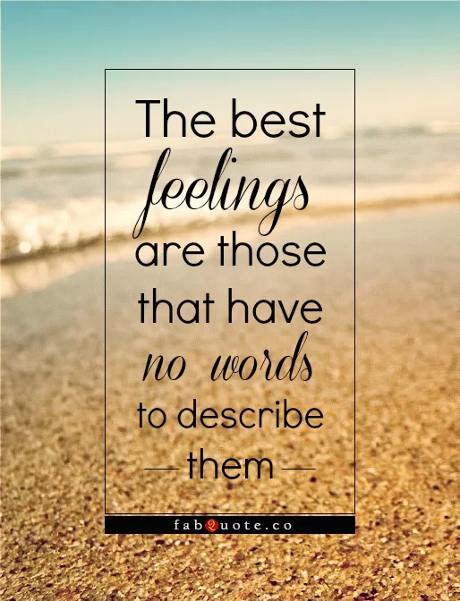 The best feelings
