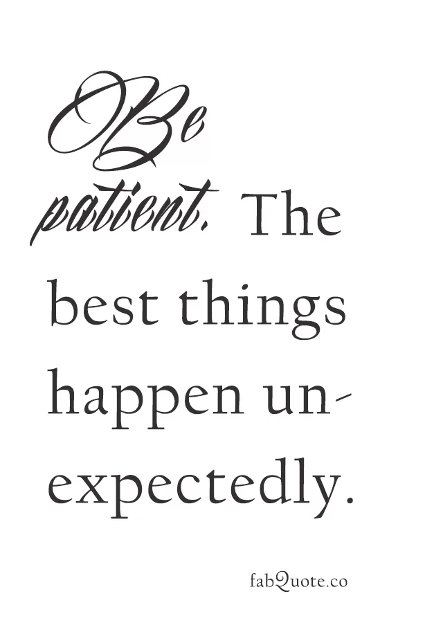 Quote about Patience