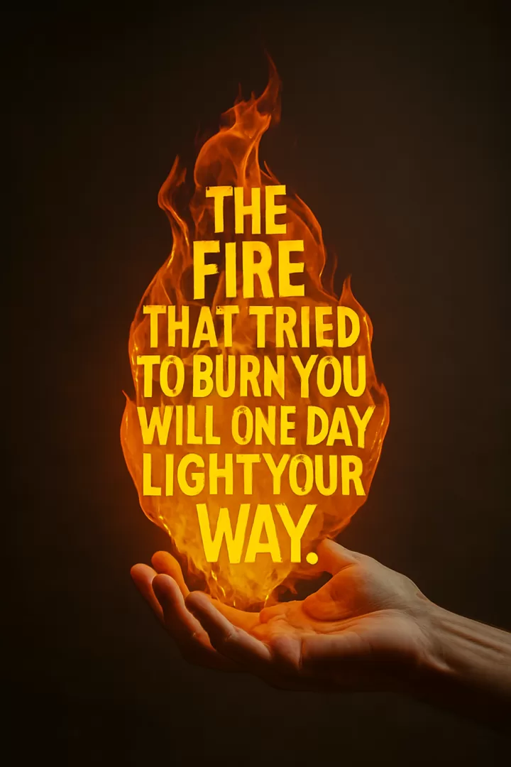 Fire will light your way