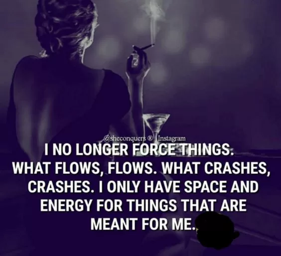 "Things that are meant for me"