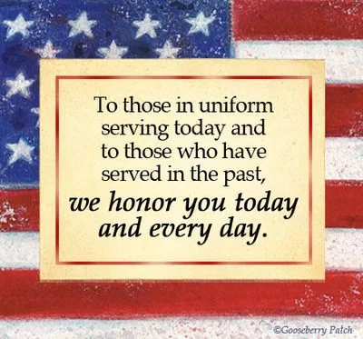 "To those in uniform"