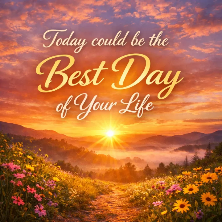Today could be the Best Day of Your Life