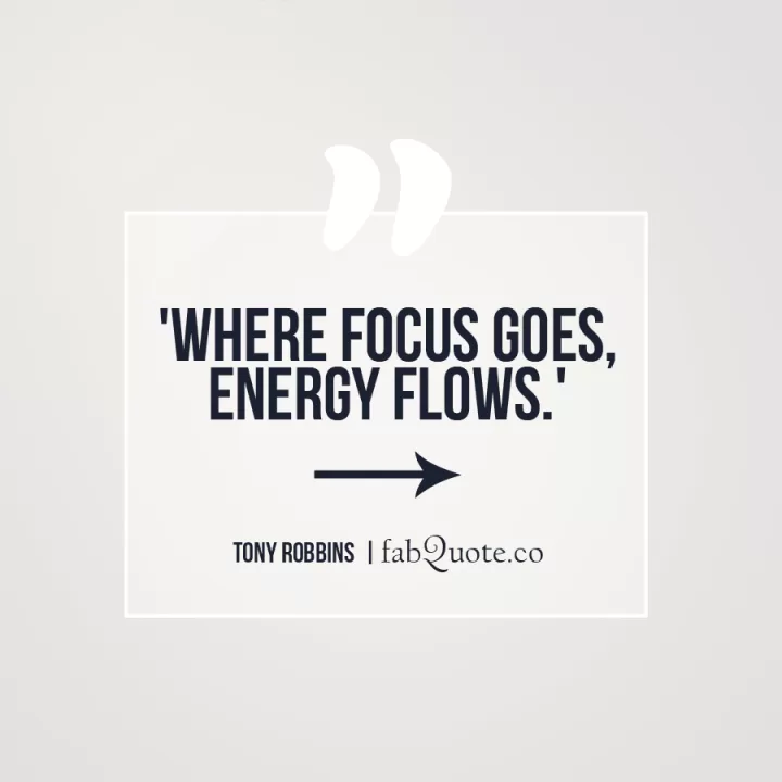 Tony Robbins "Focus"