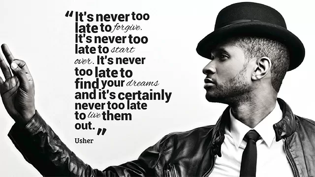Usher - Never too late