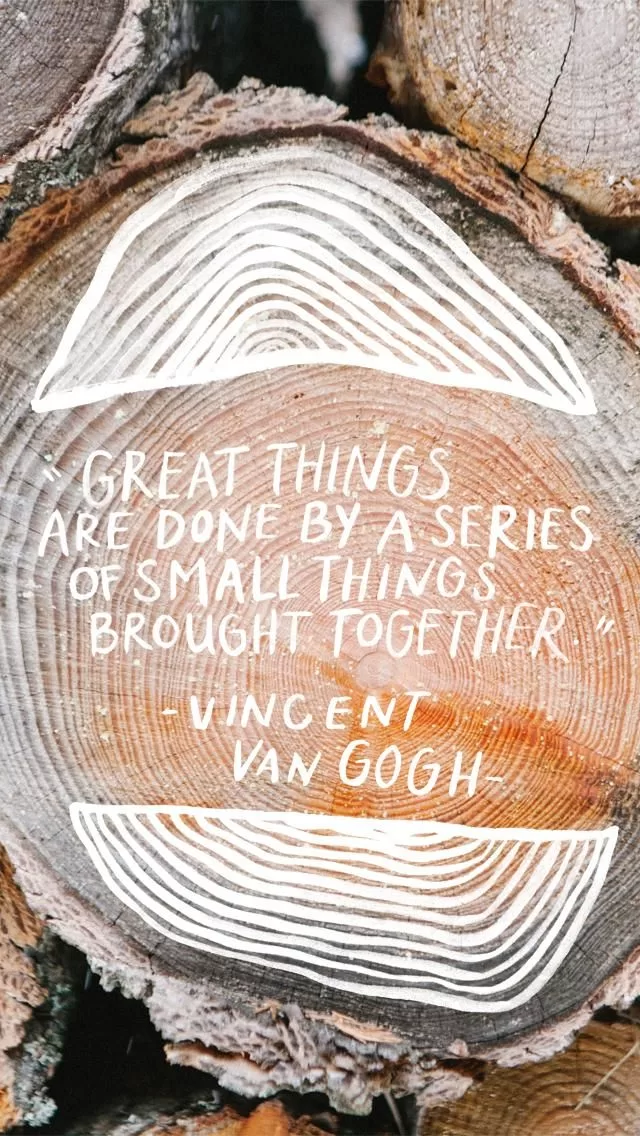 Vincent Van Gogh "Great things"