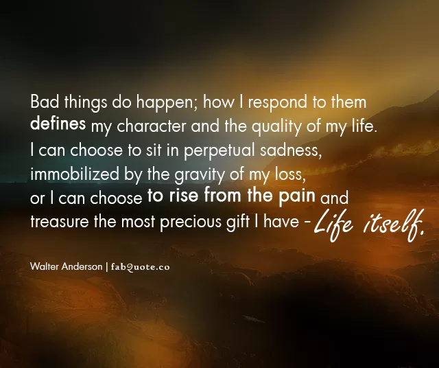 Walter Anderson "Bad Things"