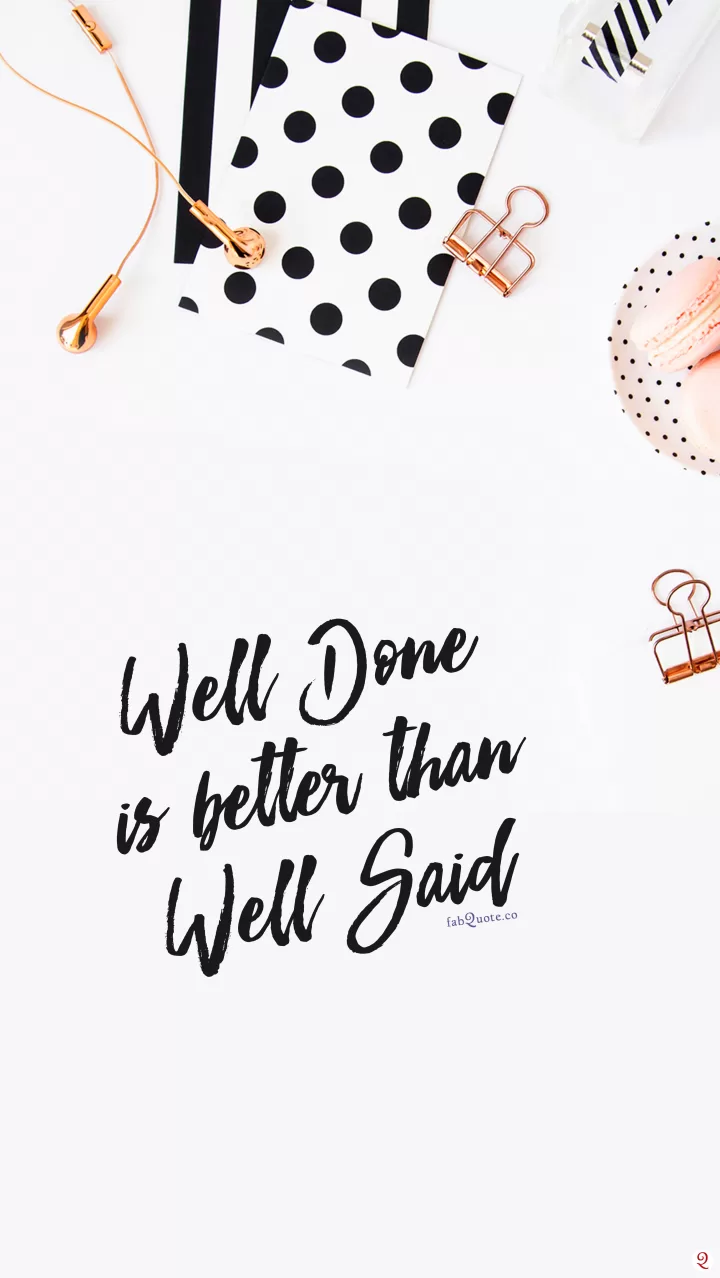 "Well Done"