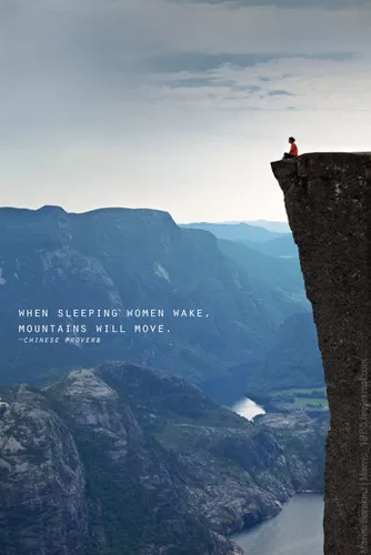 When sleeping women wake