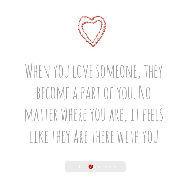 "When you love someone"