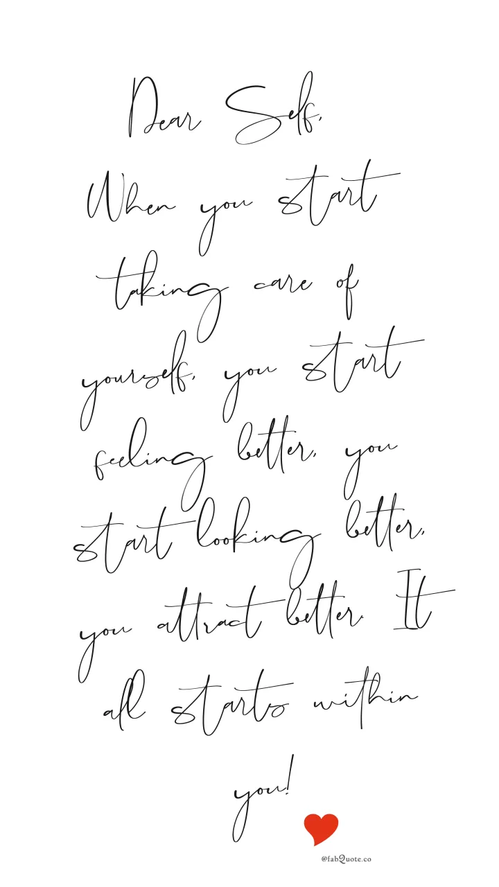 "Take care of Yourself"