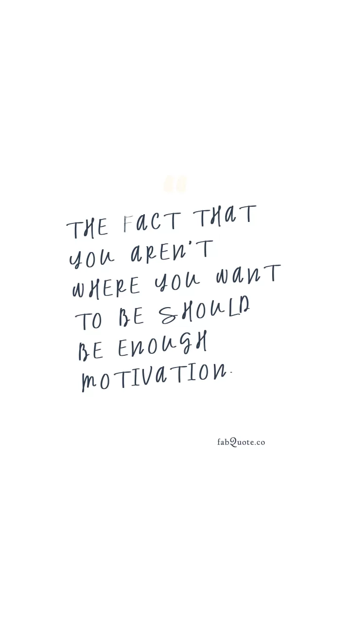 "Where you should be"