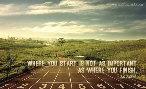 Where you start is not as important as where you finish