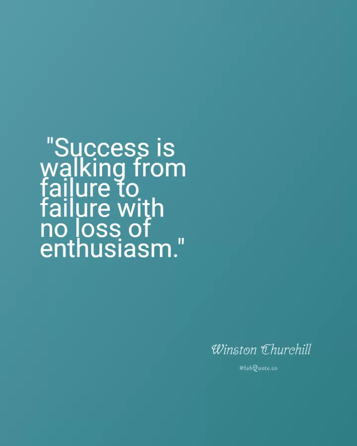 Winston Churchill "Success"