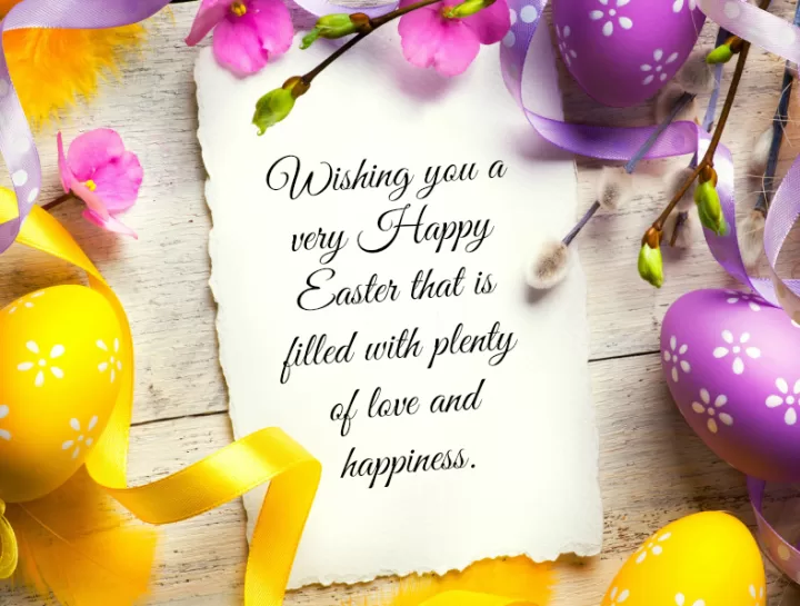 "Wishing you a very Happy Easter"