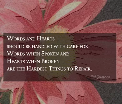 Words and Hearts