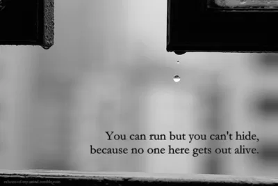 You can run but you can't hide